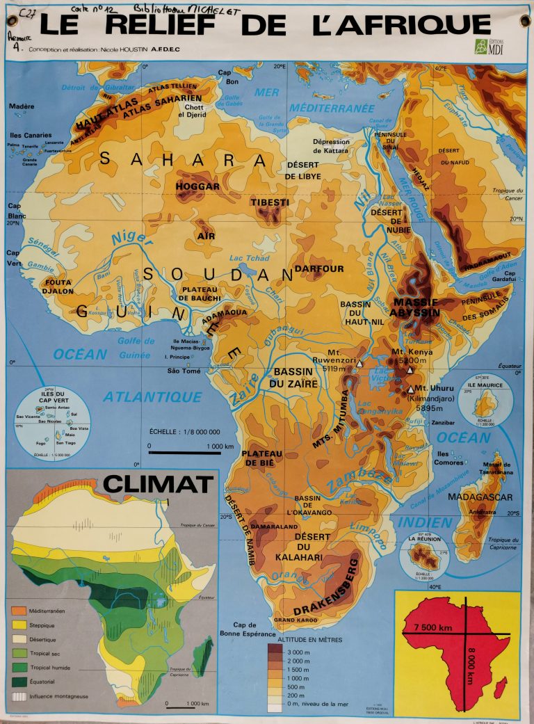 A5(7) Le relief de l'Afrique