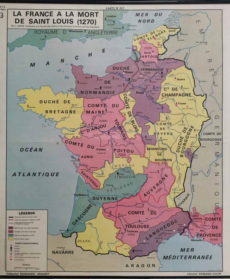 C1(2) La France à la mort de Saint Louis (1270)