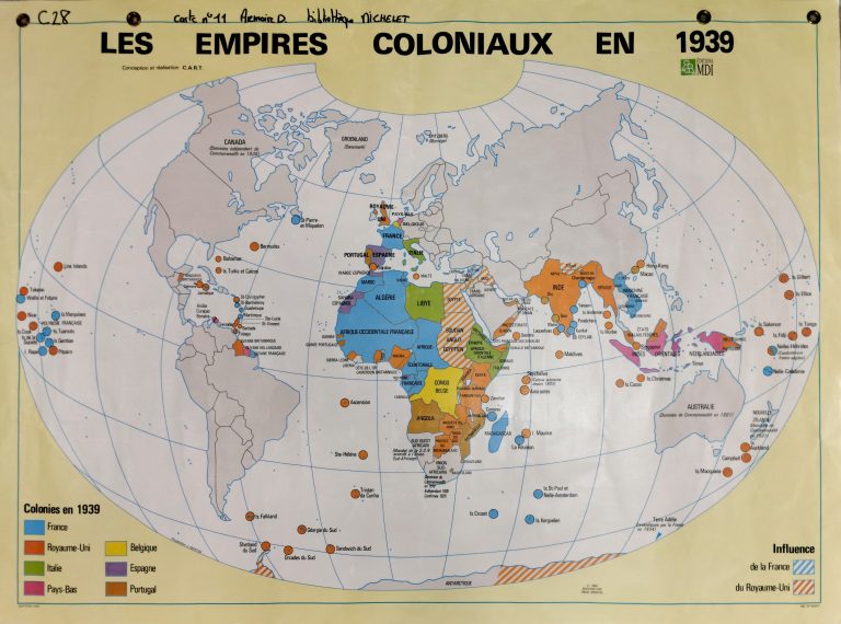 D11(2) Les empires coloniaux en 1939.